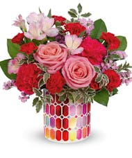 Rose' Pearl Mosaic  Bouquet