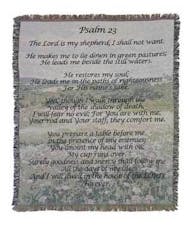 23rd Psalm Tapestry Throw Blanket