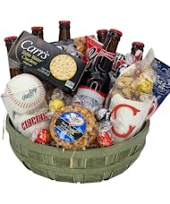 Cincinnati Reds Baseball Pints & Beer Gift Basket by Adrian Durban