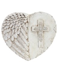 Angel Wing With Cross Stepping Stone
