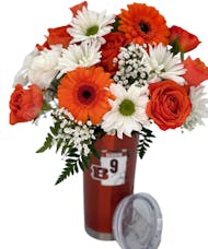 Bengals #9 Joe Burrow Signature Tumbler Bouquet.