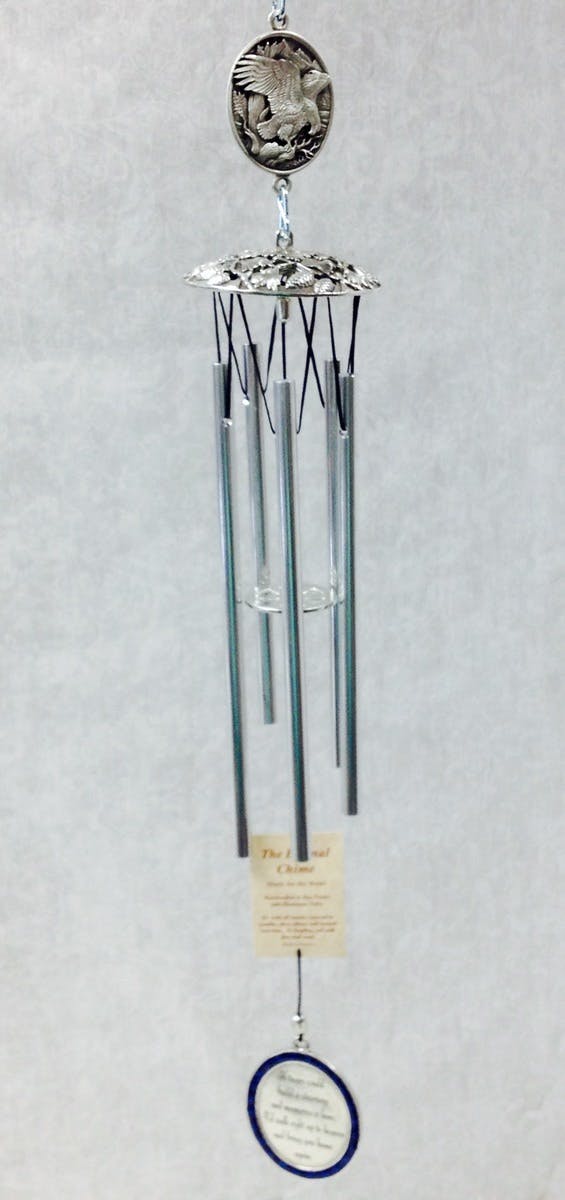 Eagle Pewter Wind Chimes Sympathy & Memorial Gifts Adrian Durban