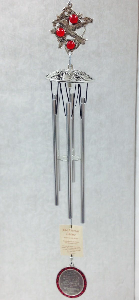 Pewter Wind Chimes Cincinnati Memory Gift Delivery Adrian Durban