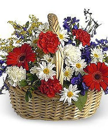 All American Basket Bouquet