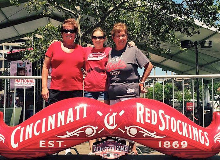 ADF team members attending a Cincinnati Reds baseball game